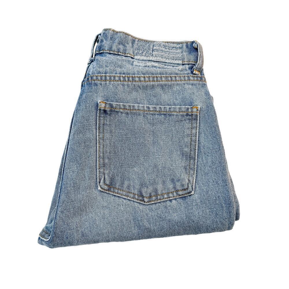 Revice Straight Leg Light Wash Button Fly Denim Jeans Size 27
